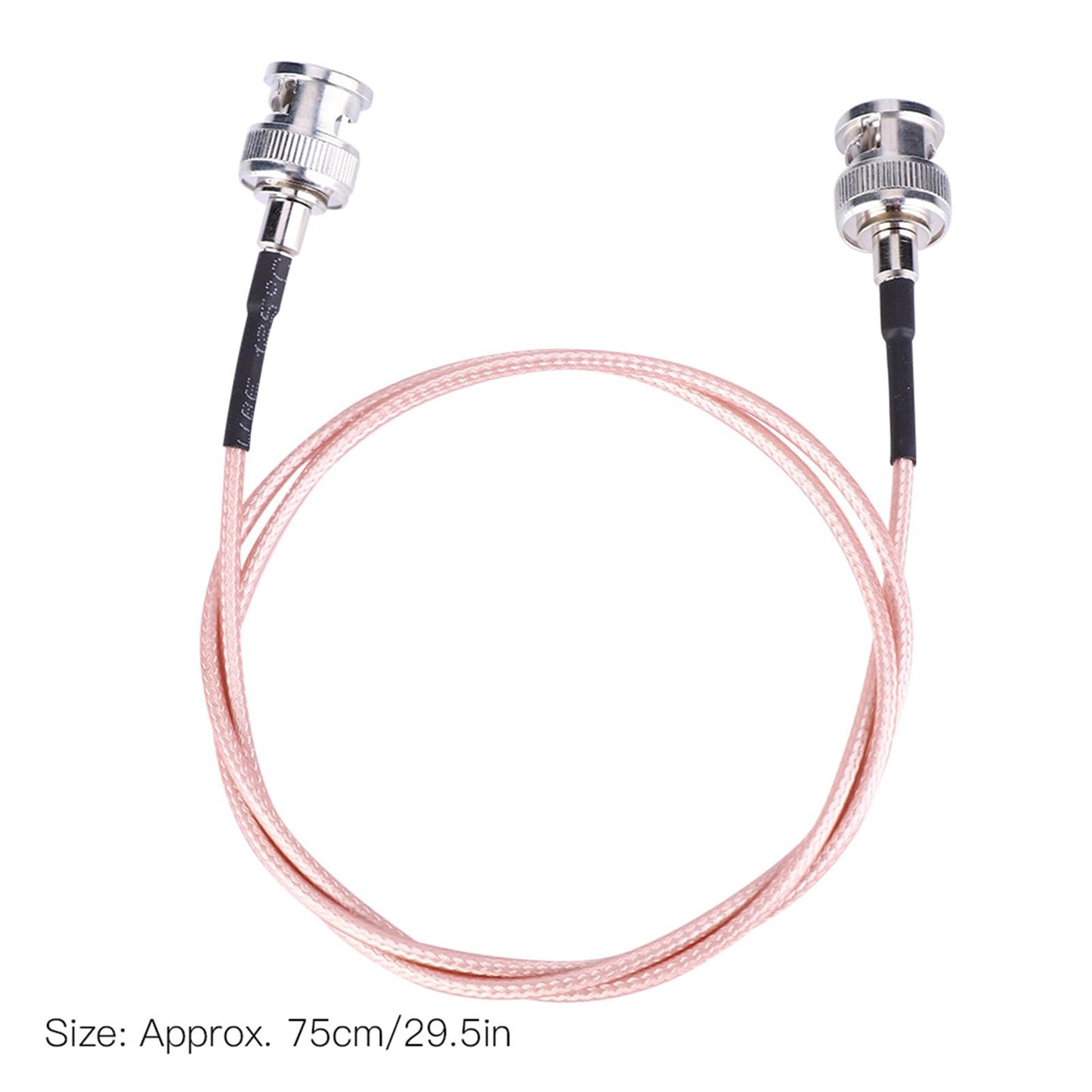 EVTSCAN Cable HD SDI, transmisión de Video 4K Cable de Cobre BNC a BNC para Monitor BMCC/BMPCC,75 cm/29,5 Pulgadas con Conector BNC estándar
