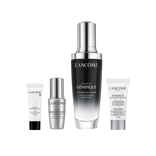 Lancôme, Advanced Génifique, Set de Regalo, Suero Advanced Génifique 50 ml + Crema Génifique Para Contorno de Ojos 3 ml + Suero Para Contorno de Ojos Advanced Génifique Yeux Light Pearl 5 ml + Crema de Rostro Rénergie H.P.N. 300 Peptide 5 ml, 4 Piezas