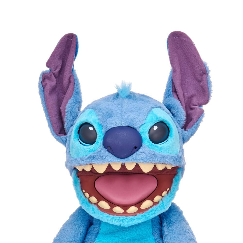 Disney Stitch FX - Peluche de Stitch de Lilo & Stitch, Peluche Electrónico de 45 cm, 100+ Combinaciones de Acciones y Sonidos, Juguete Realista con Sensores y Reacciones, 6+ años, Famosa (TTC29000)