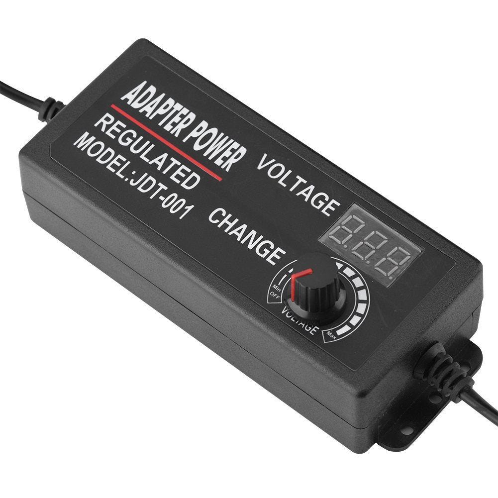 Adaptador de Corriente AC/DC Anti-interferencia con Pantalla LED Ajustable 9-24V / 3-12V / 4-24V