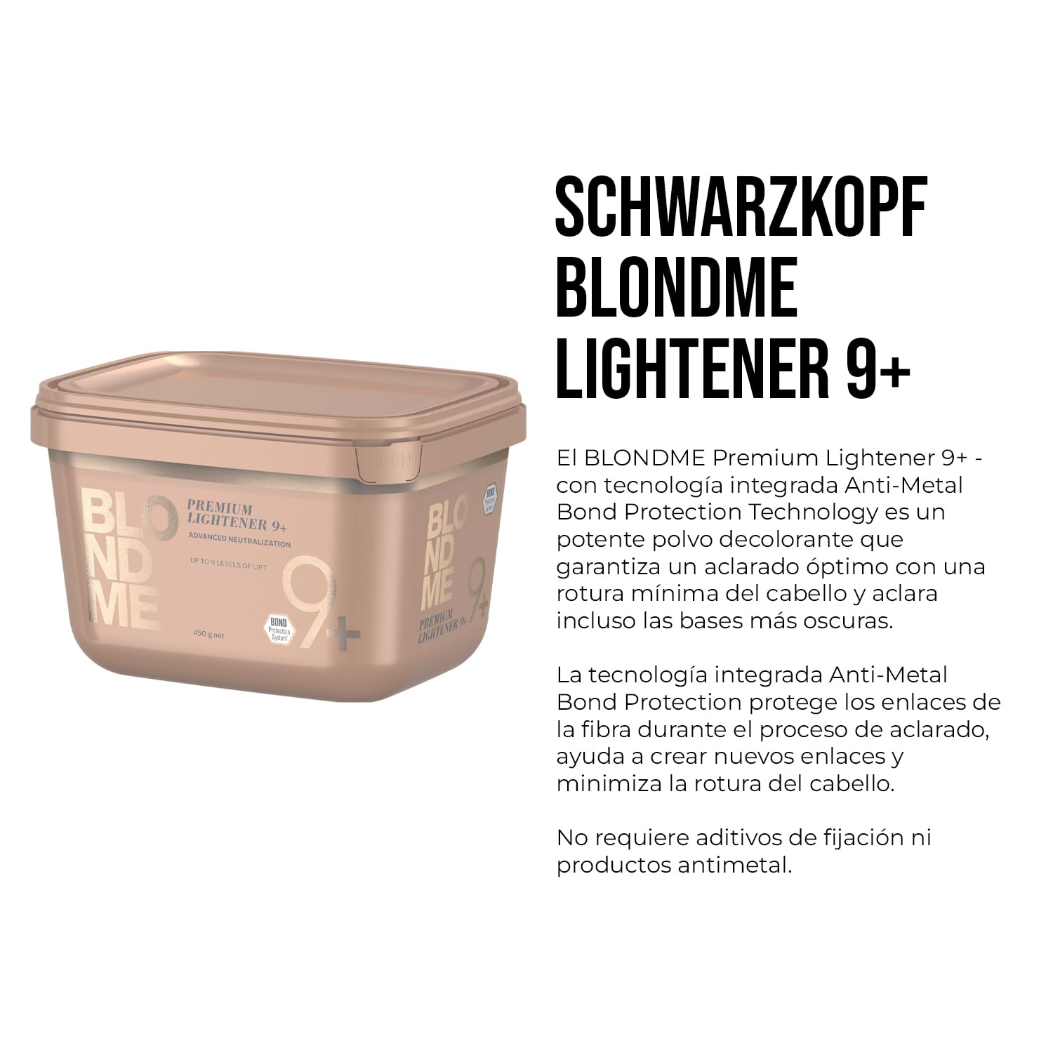 Polvo Aclarador Premium BlondMe Bond Enforcing Schwarzkopf Rubia Sin Polvo