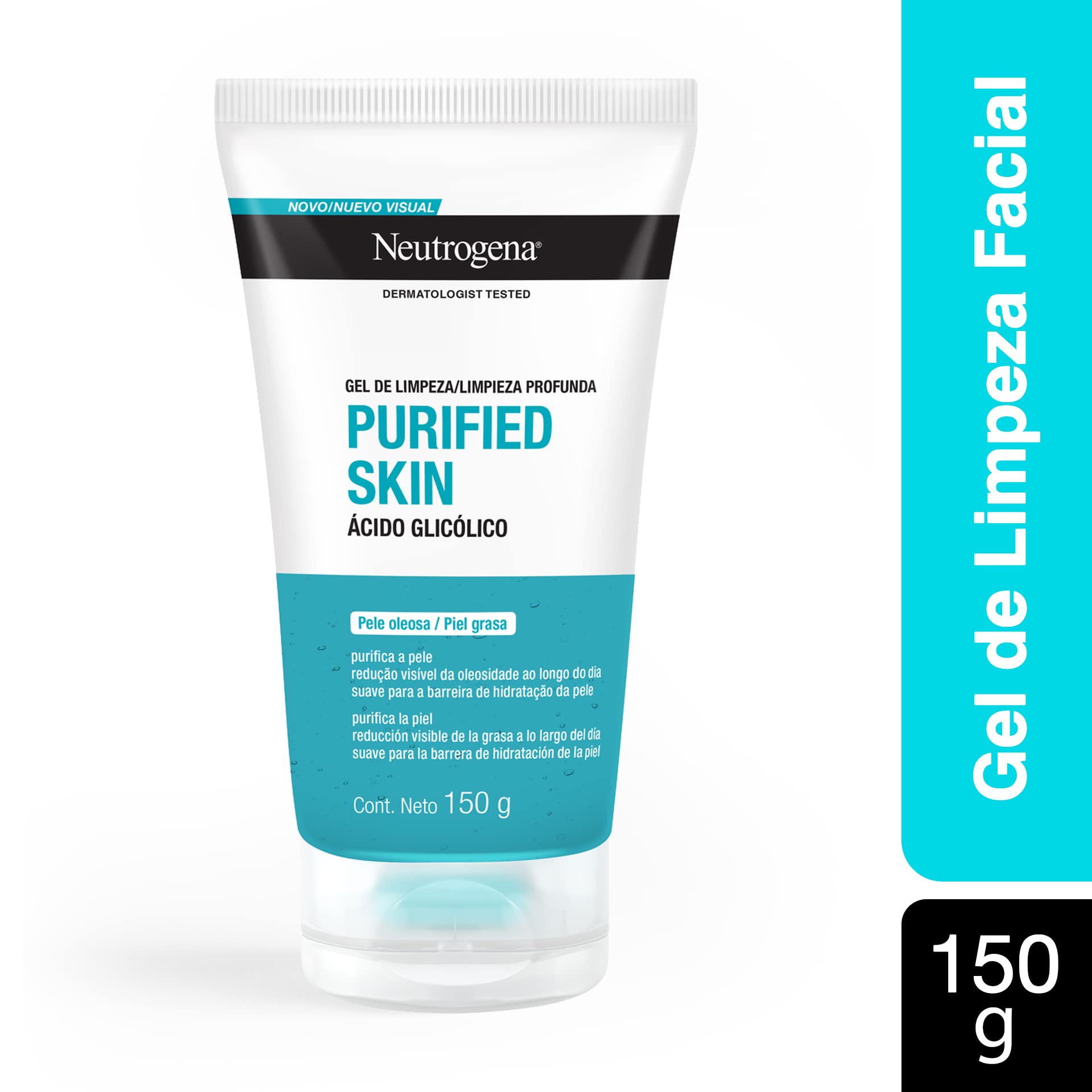 Crema Hidratante Facial Reparador Nocturno Neutrogena Face Care Intensive Colageno 100g + Gel Limpiador Facial Purified Skin Ácido glicólico 150 g