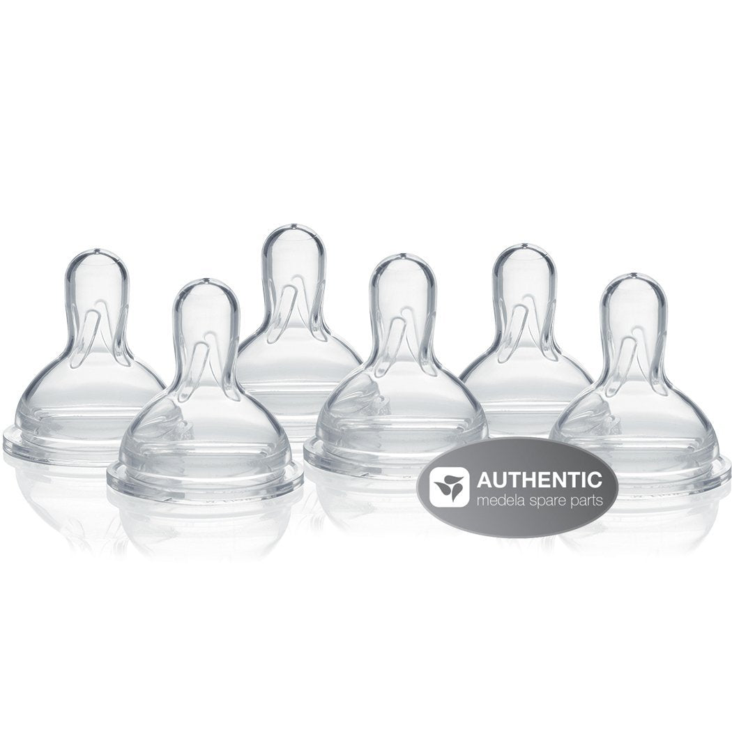 Tetinas de Flujo Lento Medela Base Ancha para 0-4 Meses