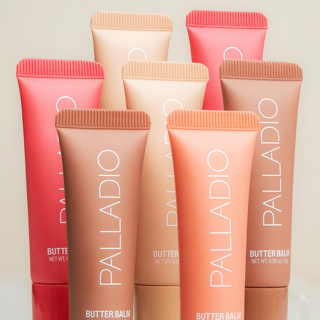 Palladio Butter Balm - Bálsamo Labial Hidratante con Tinte Transparente, Aloe, Péptidos, Manteca de Karité y Fórmula Vegana para Hidratación Instantánea, Strawberry Shortcake