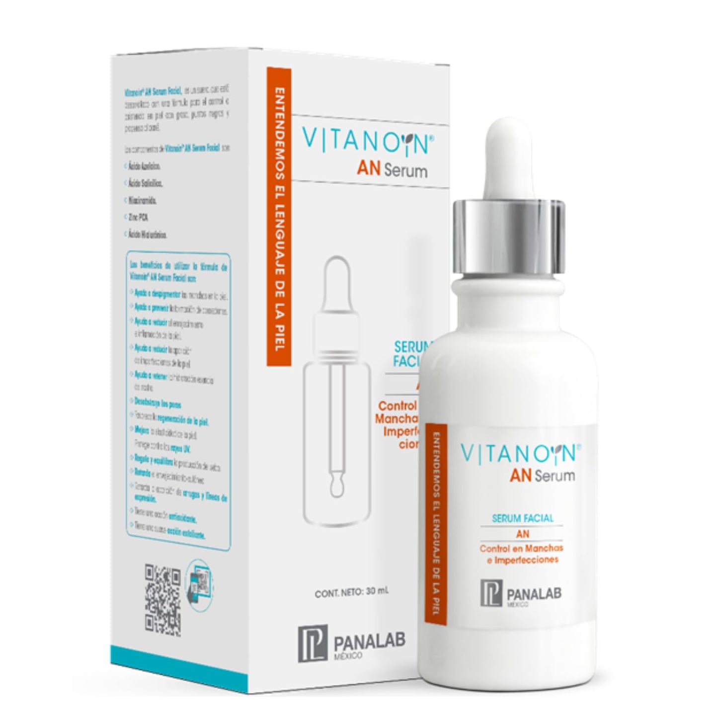 Serum Facial PANALAB Vitanoin AN Manchas e Imperfecciones