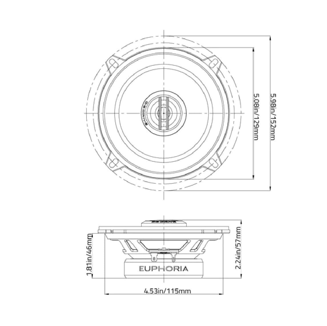 Db Drive Altavoz bidireccional ES3 50 de 5.25 pulg (1 par)