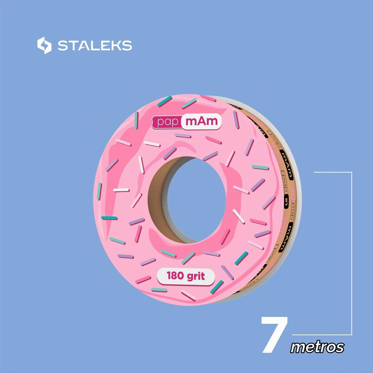 STALEKS PRO Expert PapmAm - Rollo de repuesto para lima de uñas, grano 180