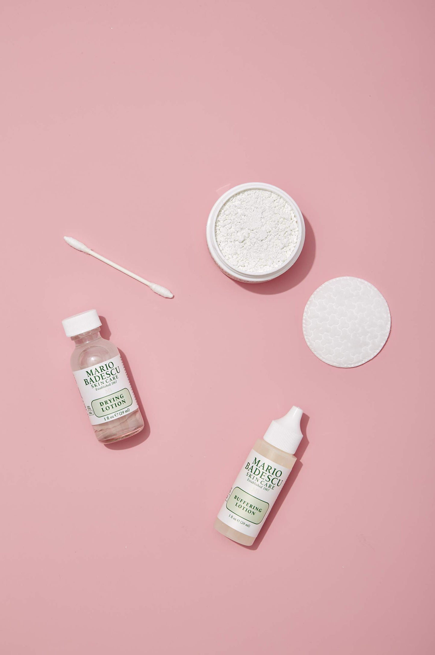 Mario Badescu Kit facial para control del acné con limpiador facial, tónico, mascarilla, loción secante y crema | Set para el cuidado de la piel ideal para cutis mixto, problemático o graso.