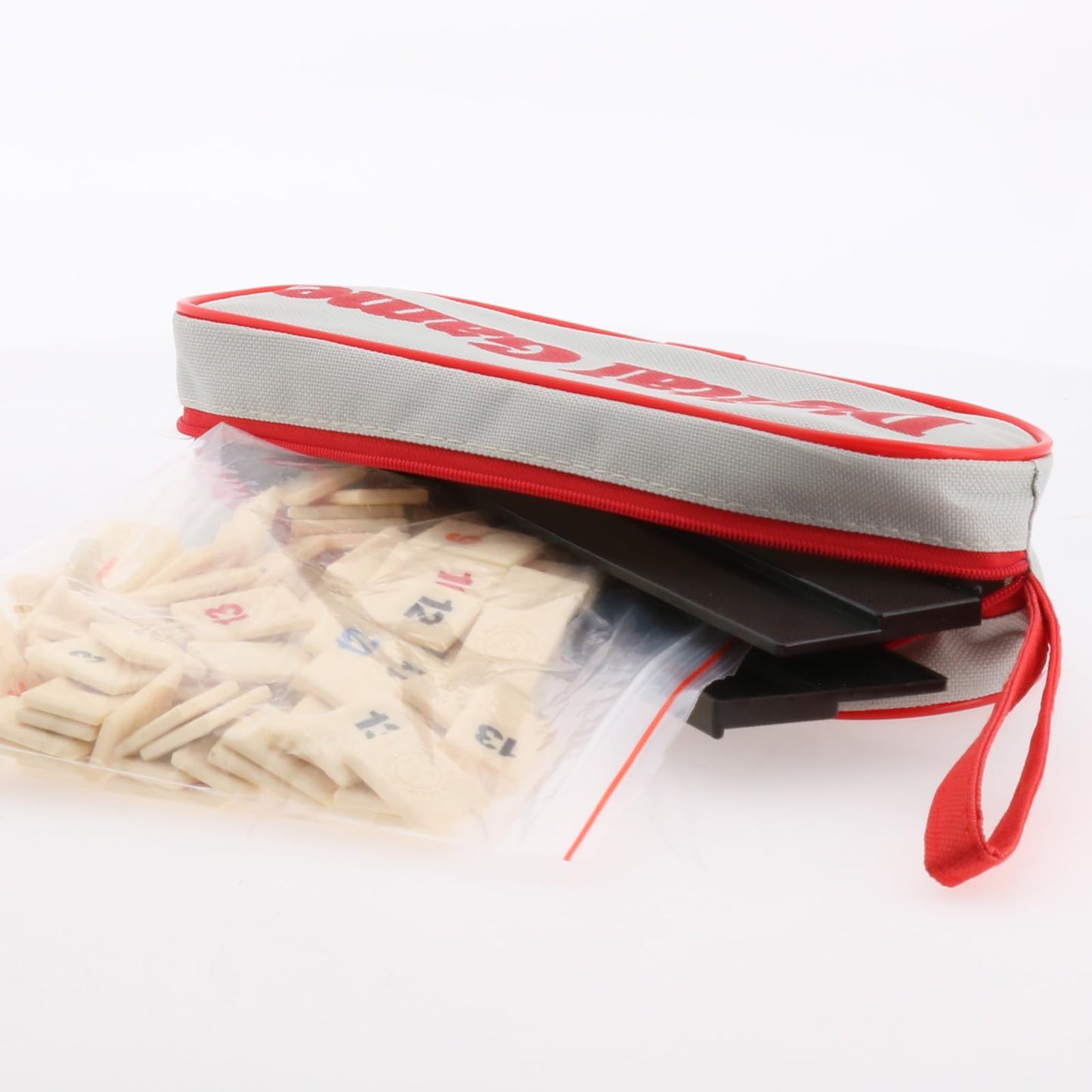 IRUEJFSR Rummy Juegos de Mesa Adultos, con 4 Soportes Antideslizantes, Adecuado para Piles Juego de Mesa de Reuniones Familiares y Amigos