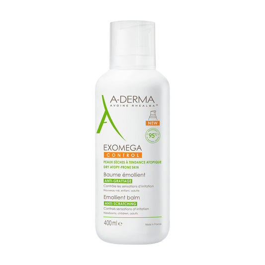 Bálsamo Emoliente Anticomezón A-Derma Exomega Control - Hidratación Profunda para Piel Sensible - 400ml