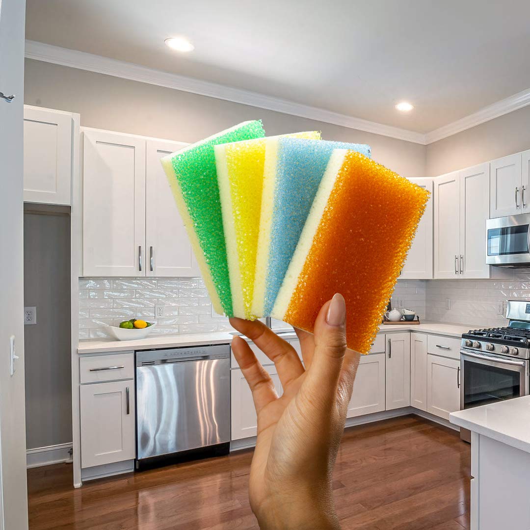 Scrub Daddy Modelo Sponge Daddy Fibra+Esponja 3 Paquetes de 4 Esponjas c/u