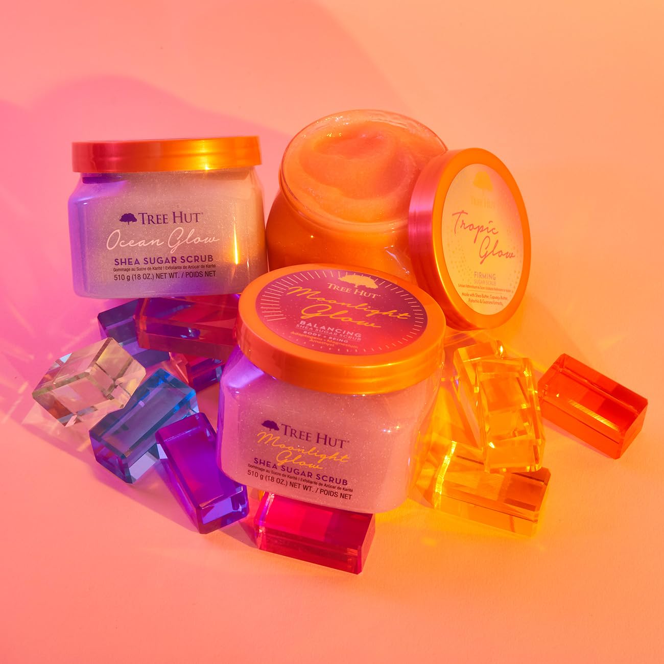 Exfoliante Corporal TREE HUT Tropic Glow Reafirmante de Azúcar Natural e Hidratante con Manteca de Karité y Aceites Naturales