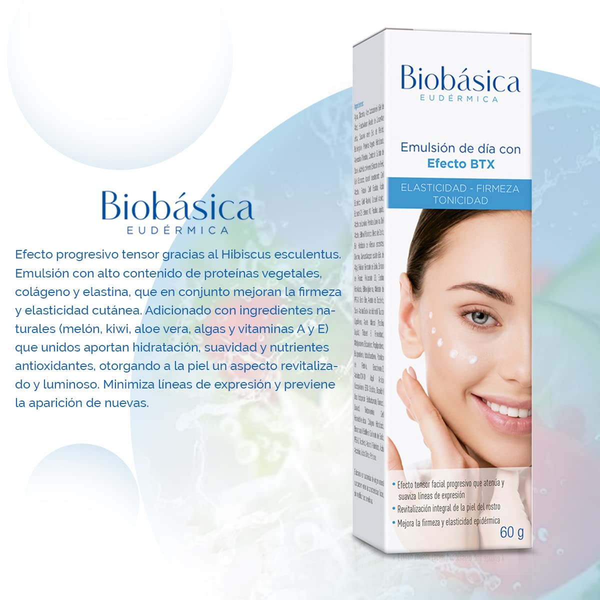 Emulsión de día con efecto BTX | revitalizante | previene líneas de expresión | reduce líneas de expresión existentes.