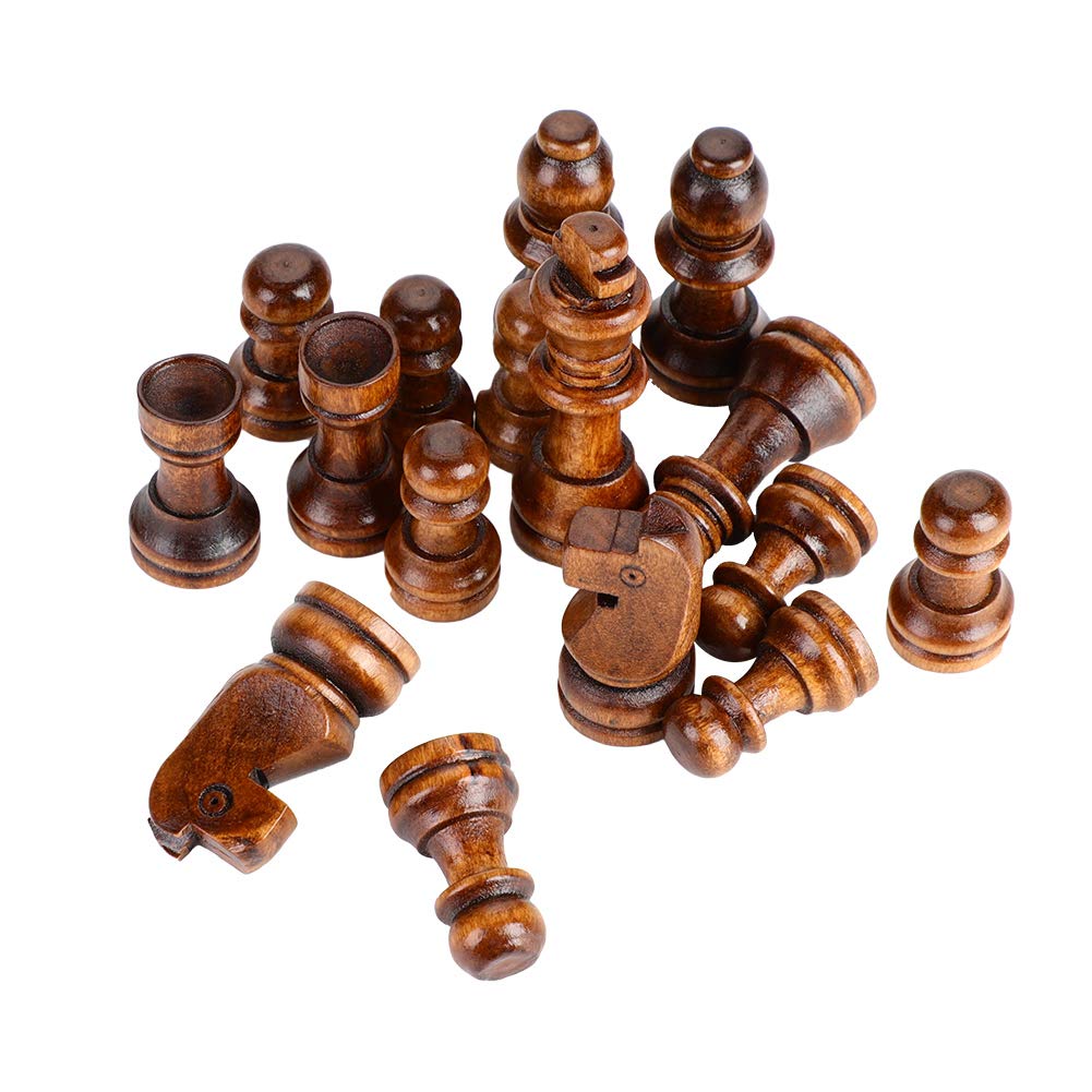 Keenso Juego de ajedrez de, Tablero de ajedrez de portátil Tablero Plegable Juego de ajedrez para Fiestas Actividades Familiares Niños y Adultos