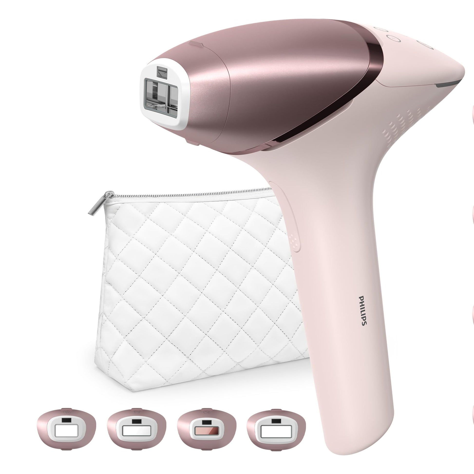 Philips Lumea Prestige Depiladora IPL, Luz Pulsada, inalámbrica, 4 Cabezales Inteligentes (Cuerpo, Bikini, Axilas y Cara) y SmartSkin Sensor, Rosa BRI958/00