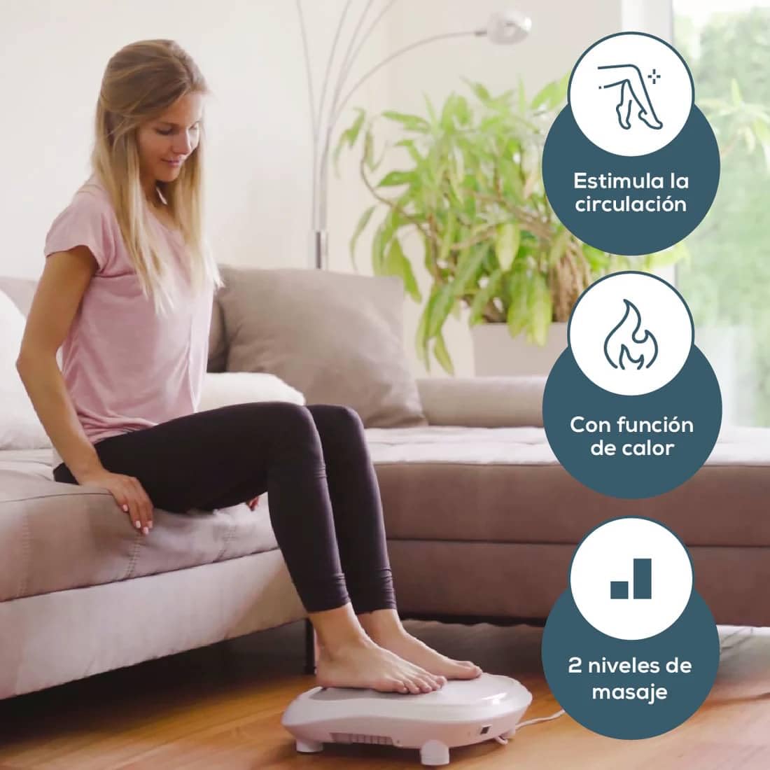 Beurer Masajeador de pies con calor | Máquina masajeadora de pies con 18 bolas de masaje giratorias | Masajeador de pies Shiatsu para todos los tamaños de pies | Masajeador de pies con calefacción con 2 niveles de masaje, FM60