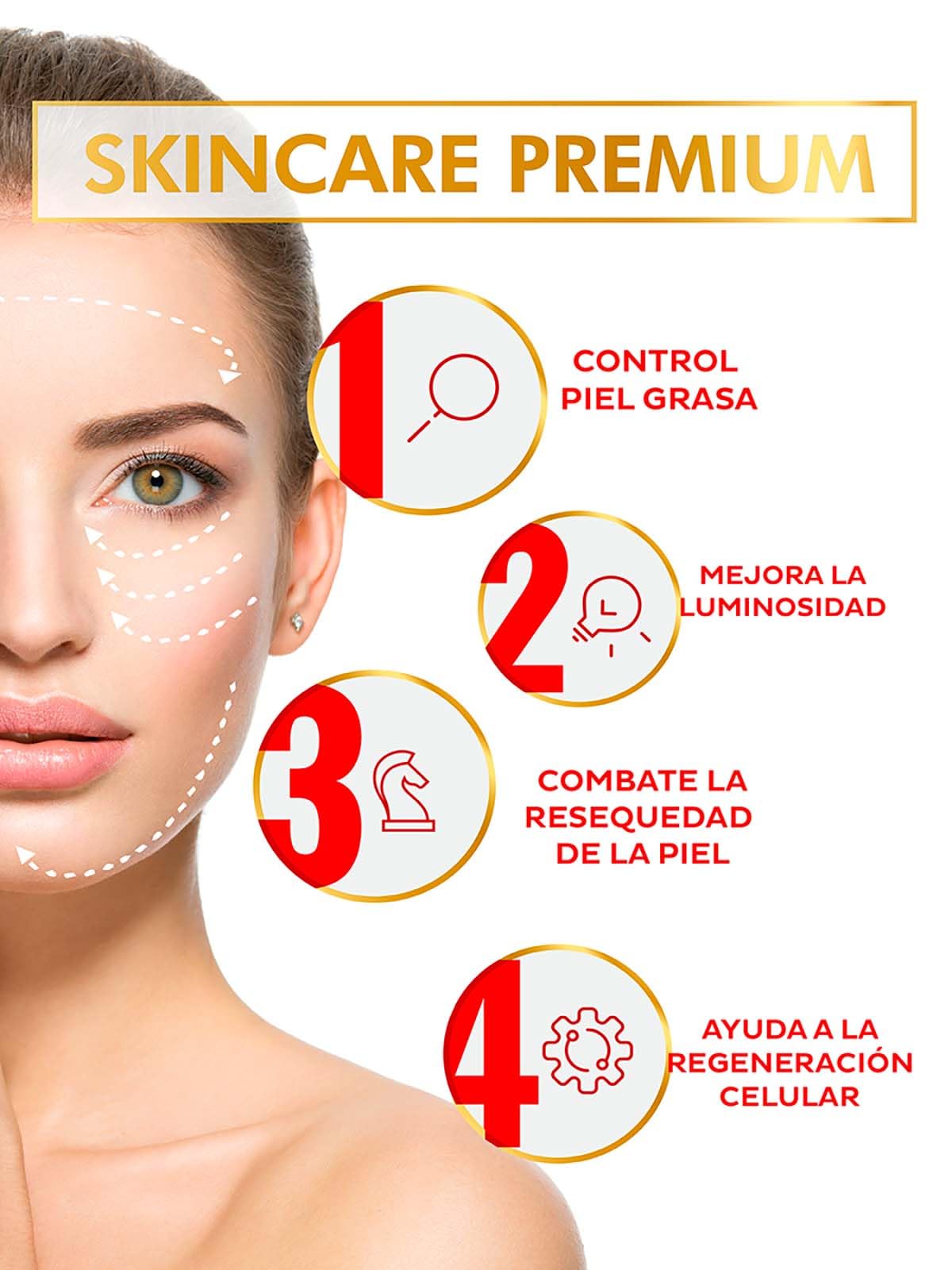 Sqin Luxiena Serum Acido Glicolico y Ácido Hialurónico Facial, Exfoliante Facial, Suero Facial Despigmentante de Piel, Disminuye Arrugas y Manchas, Peeling Facial Aclarador de Piel, Serum de Noche, Skin Care 30 ml.