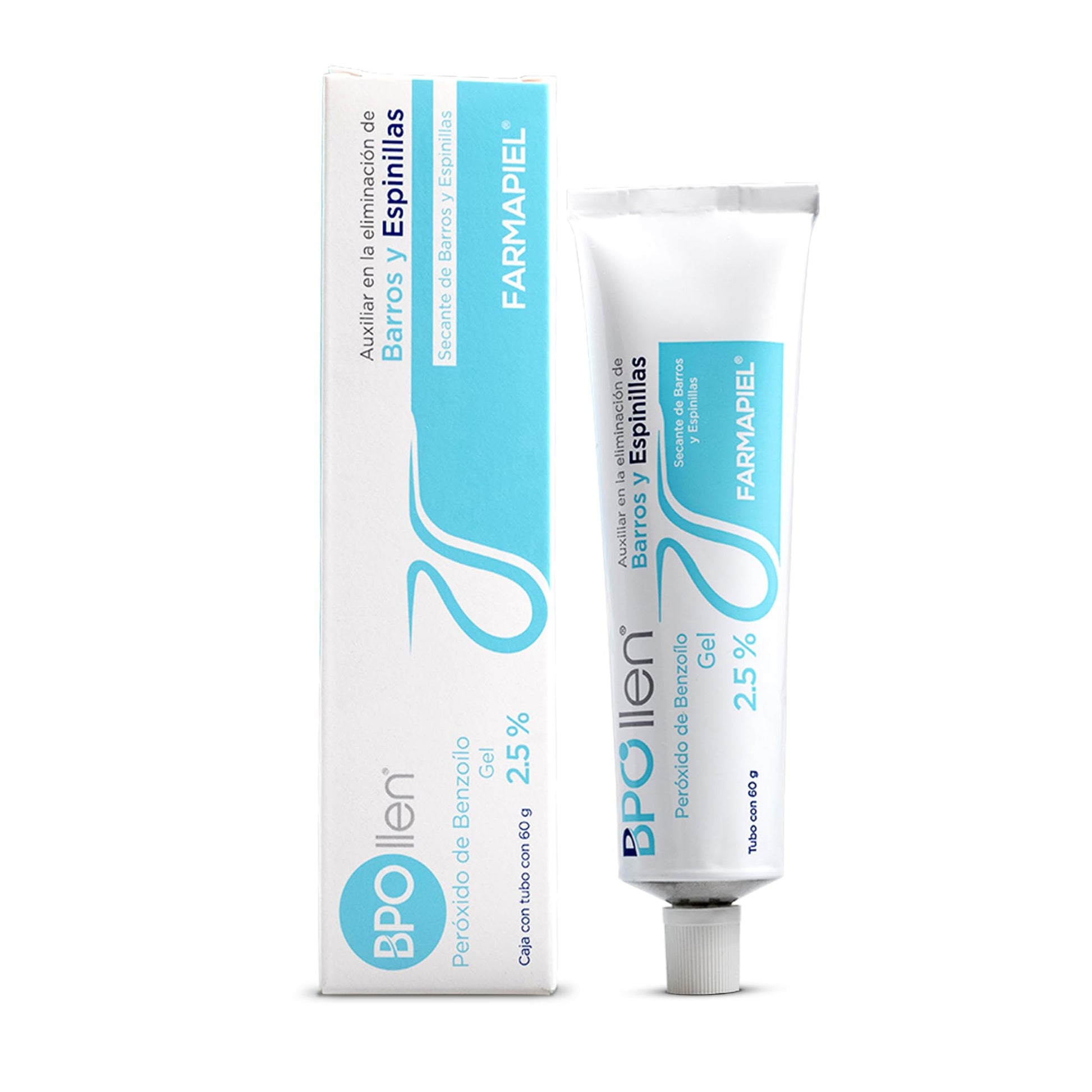 BPO LLEN Gel Limpiador Facial Anti-Acné con Peróxido de Benzoilo | Tratamiento Anti-Imperfecciones | Antiseborreico y Antiséptico | Indicado para Combatir el Acné Leve o Moderado | 60 ml (Peróxido de Benzoilo 2,5%)