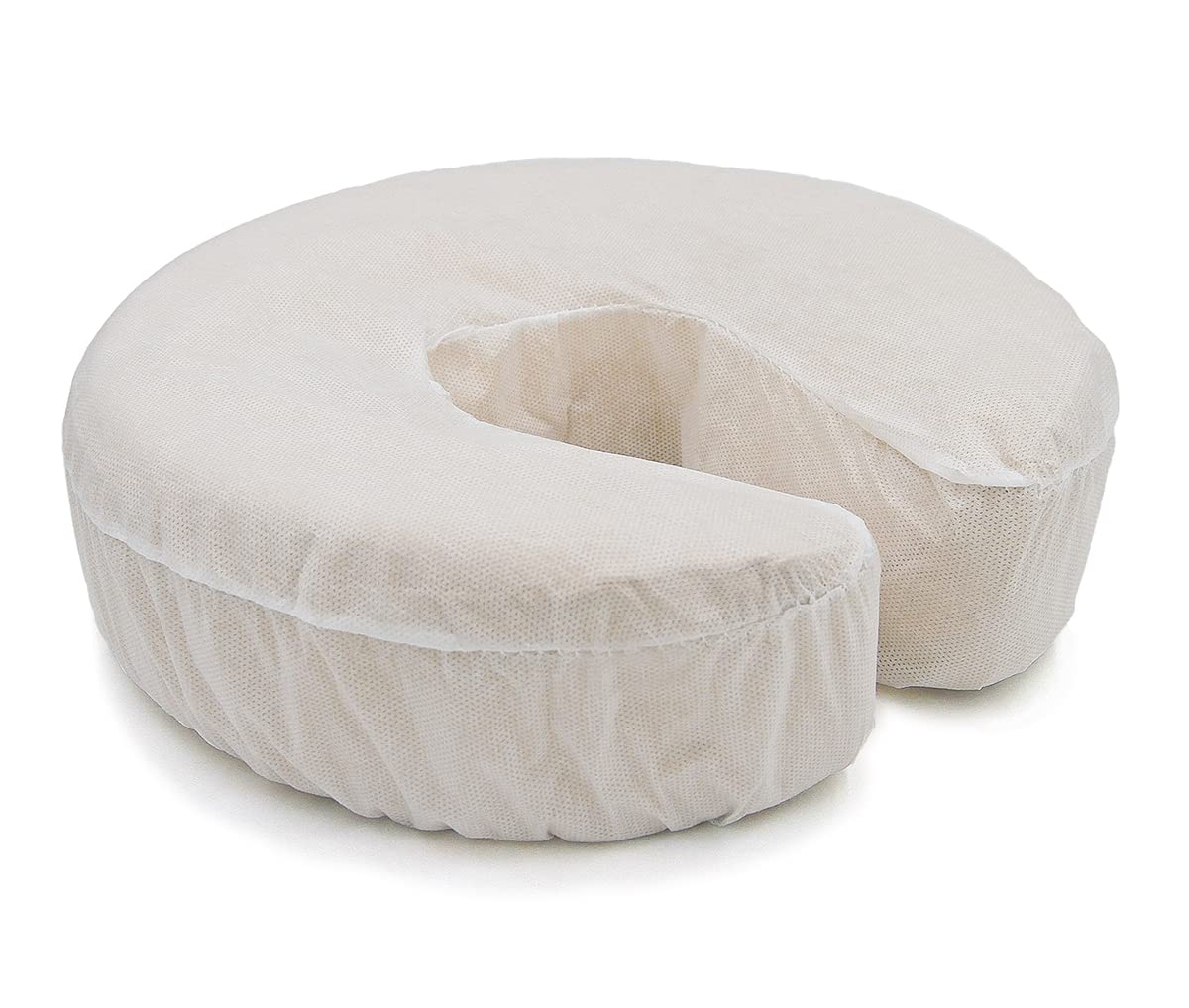Lifesoft Disposable Massage Headrest Covers â€" Medical Grade, Ultra Soft, Face Rest Cradle Covers, White, Pack of 100