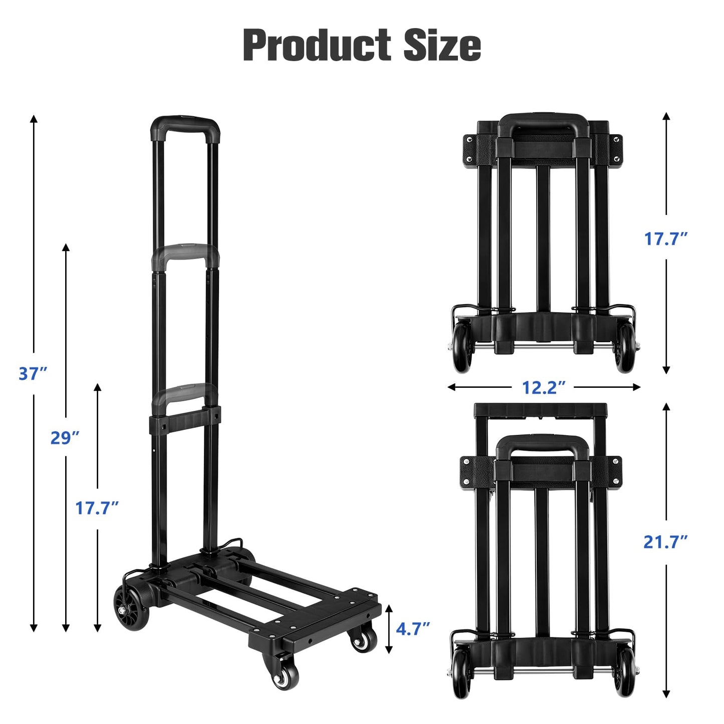 KEDSUM - Carrito de viaje para asiento de coche, compacto y ligero para aeropuerto, silla de paseo portátil de construcción sólida para aeropuertos, carro de mano plegable para bebé, elevador