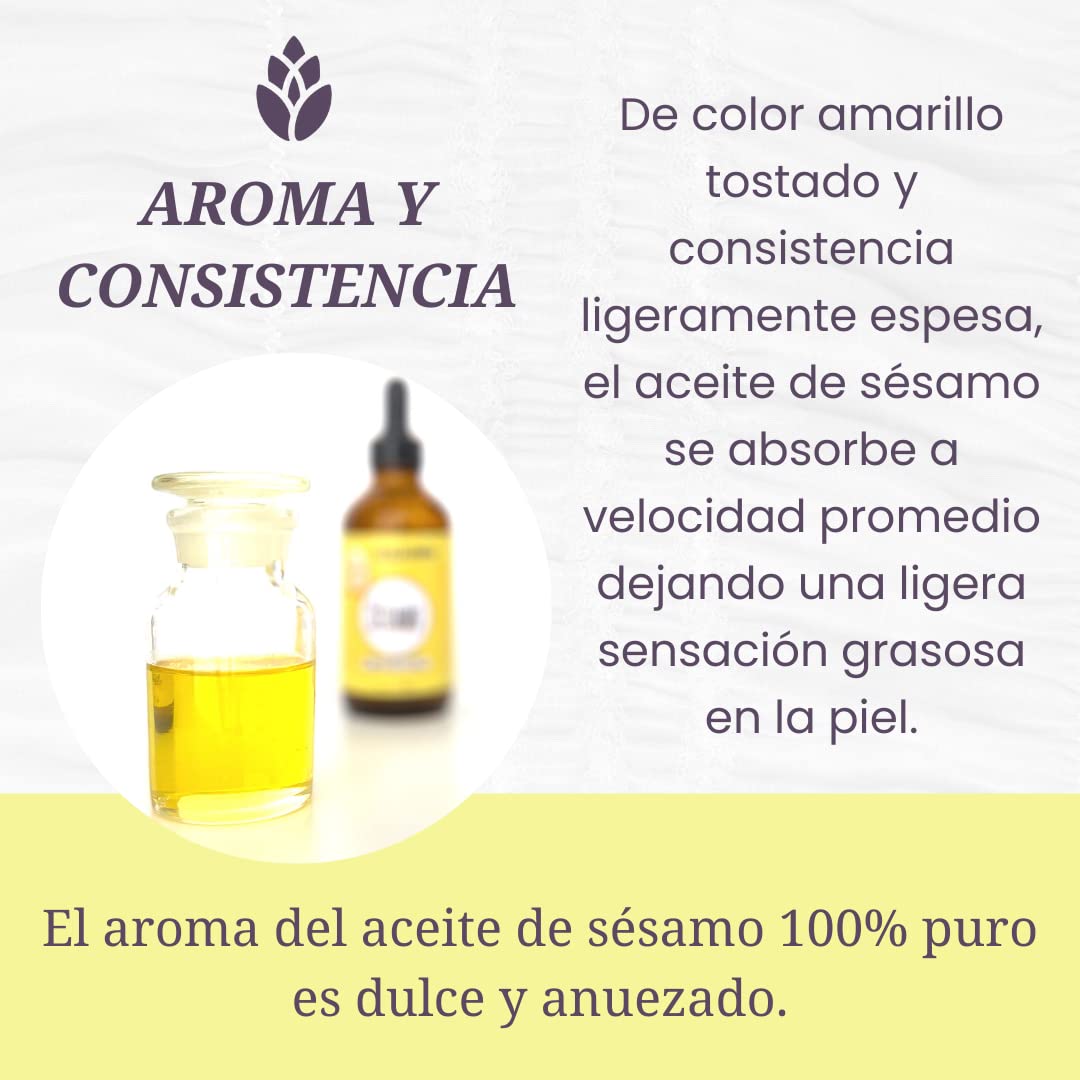 Aceite de Sésamo Orgánico Premium para Aromaterapia y Masajes de Calidad Suprema