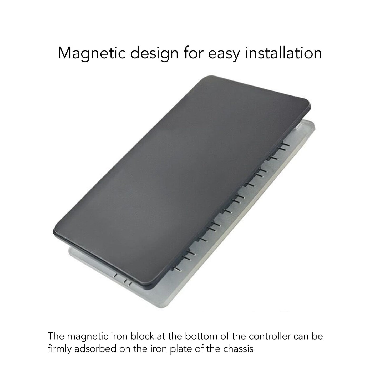 Hub de Ventilador ARGB PWM de 10 Vías, Hub de Ventilador con Caja 2 en 1 PWM ARGB con Fuente de Alimentación, Diseño Magnético, para Ventiladores RGB de 4 Pines