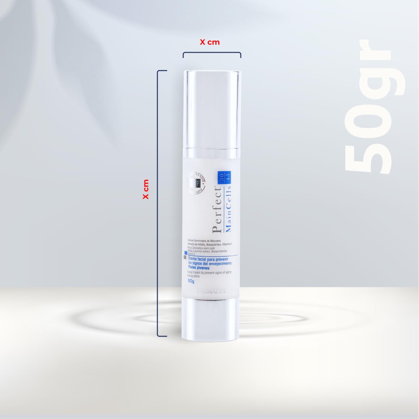 PMC - Crema Facial Antiedad de Células Inteligentes para Pieles Jóvenes de 30 a 45 Años I Indicado para Adultos Jóvenes I Tratamieno Antiarrugas y Antioxidante I Humecta, Suaviza y Repara la Piel | 50g