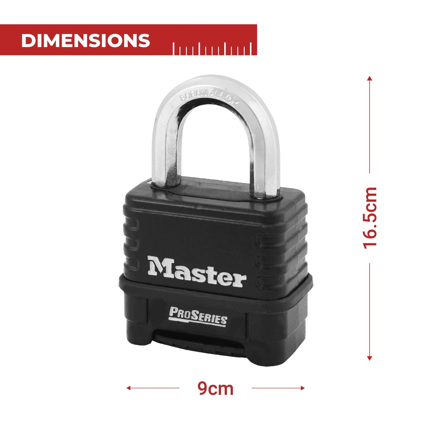 Candado Combinación Proseries Master Lock Latón con Barra Estándar