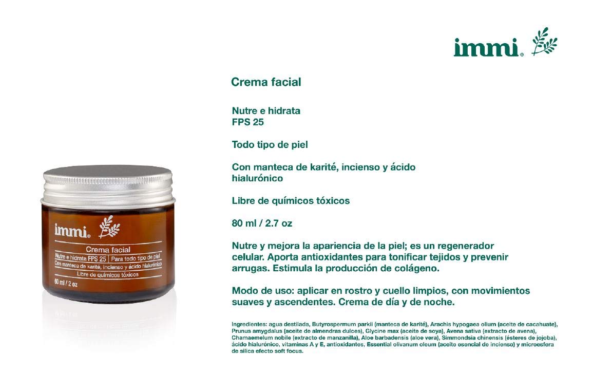 immi Kit Aceite Hidratante Jabón Detox y Crema Facial, 1 Jabon 50gr la Artesanal