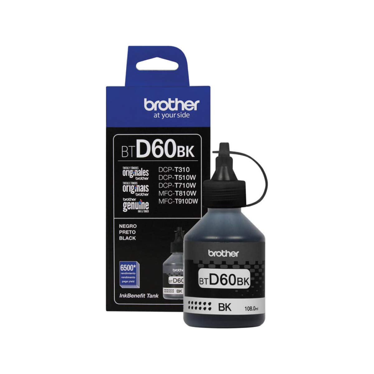 Brother BT5001Y Botella de tinta amarilla, 5,000 Paginas
