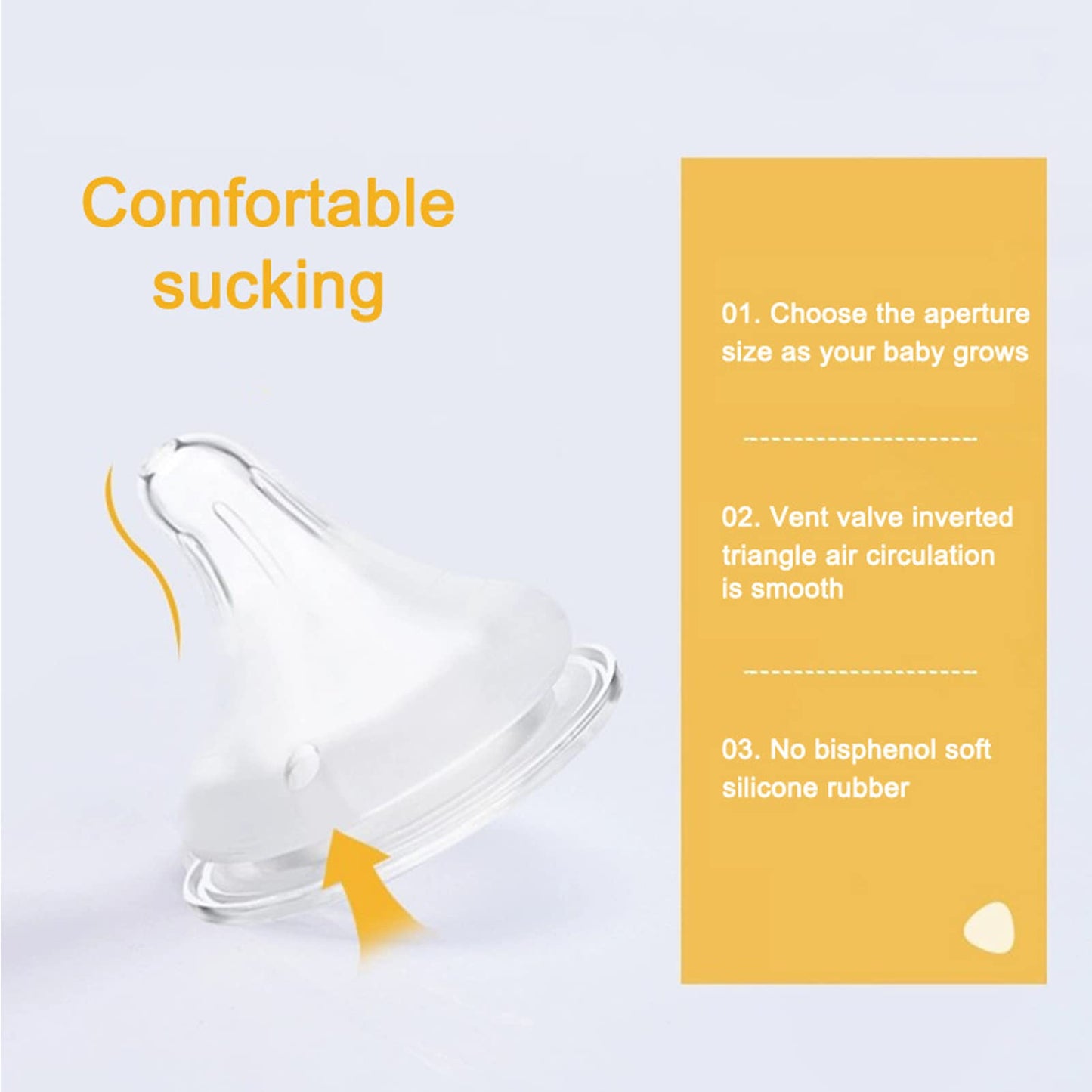 Tetina para Biberón, 14 Piezas, Alimentación Estable para Bebés