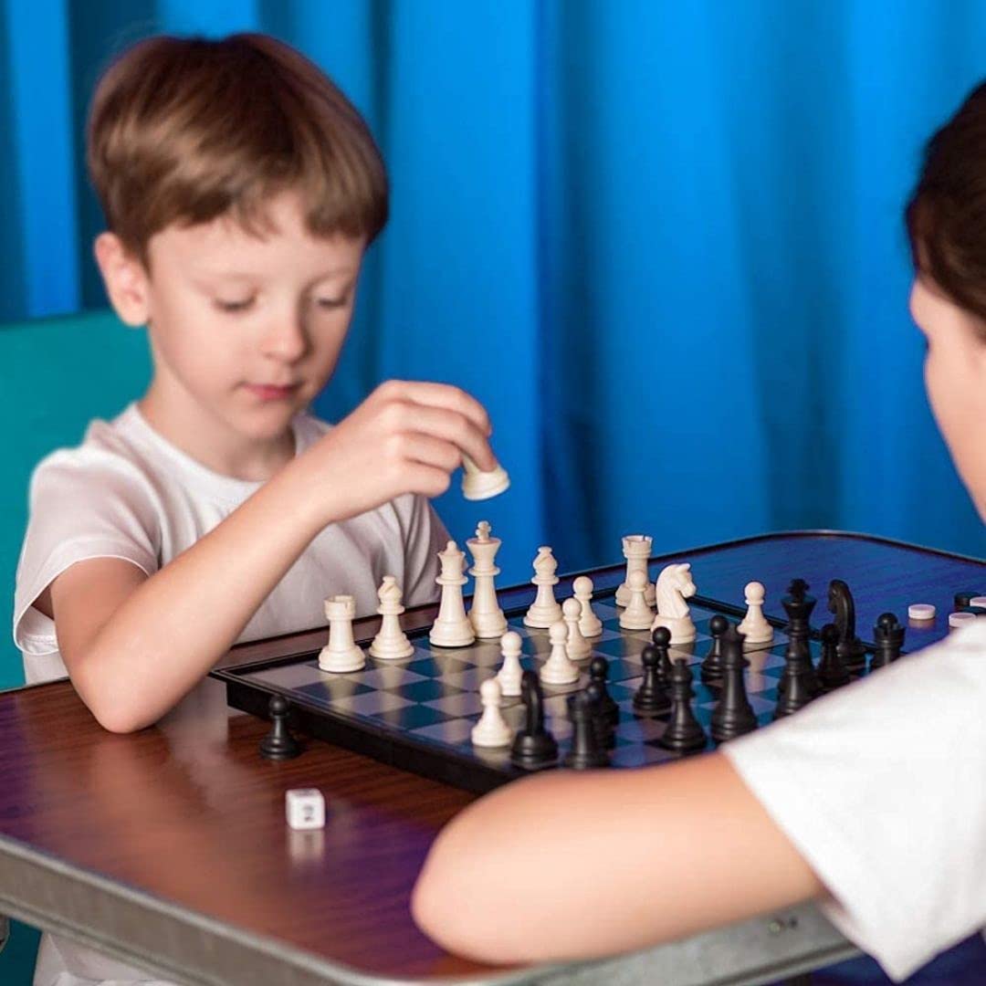 Ajedrez Profesional Mastery Brand Magnético Tradicional Portátil para Niños y Adultos