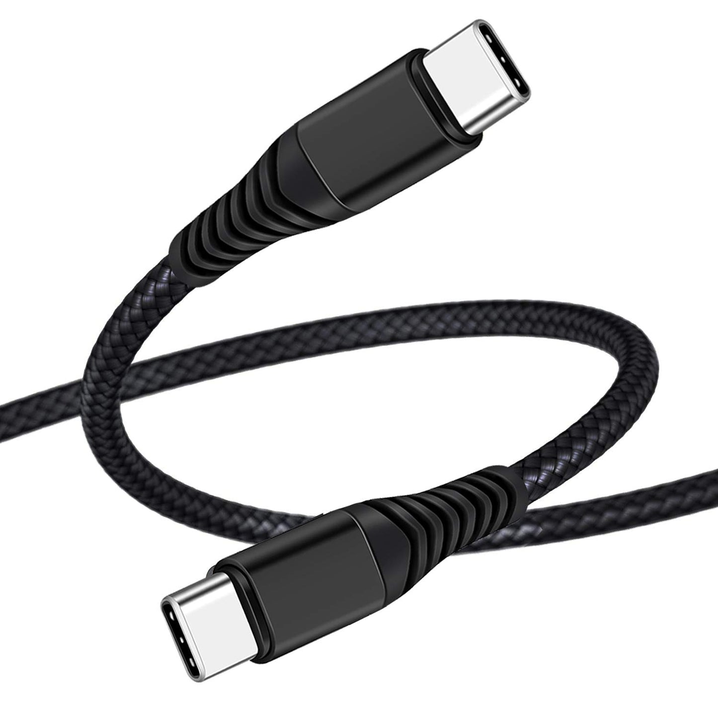 Cable USB C a USB C, 60W PD Carga Rapida 20V 3A, Cable de Carga Rápida Tipo C, Cable Tipo C a Tipo C, Compatible con iPhone 15, Galaxy S24 S23 S22, Macbook Pro 2021/2020, MacBook Air, iPad Pro(1M)