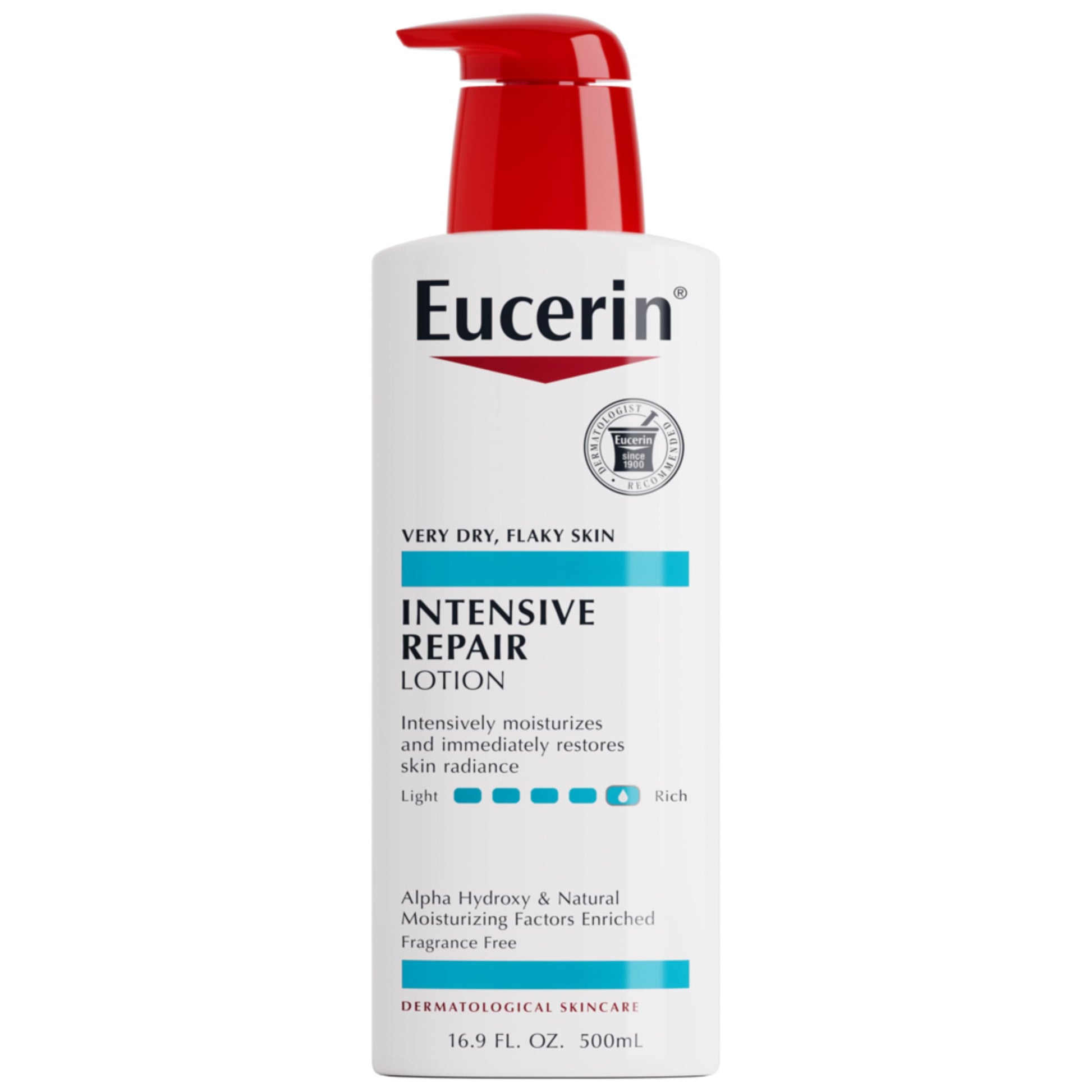 Eucerin Lotion, Intensive Repair, Rich Very Dry Skin, 16.9 Ounce Bottle