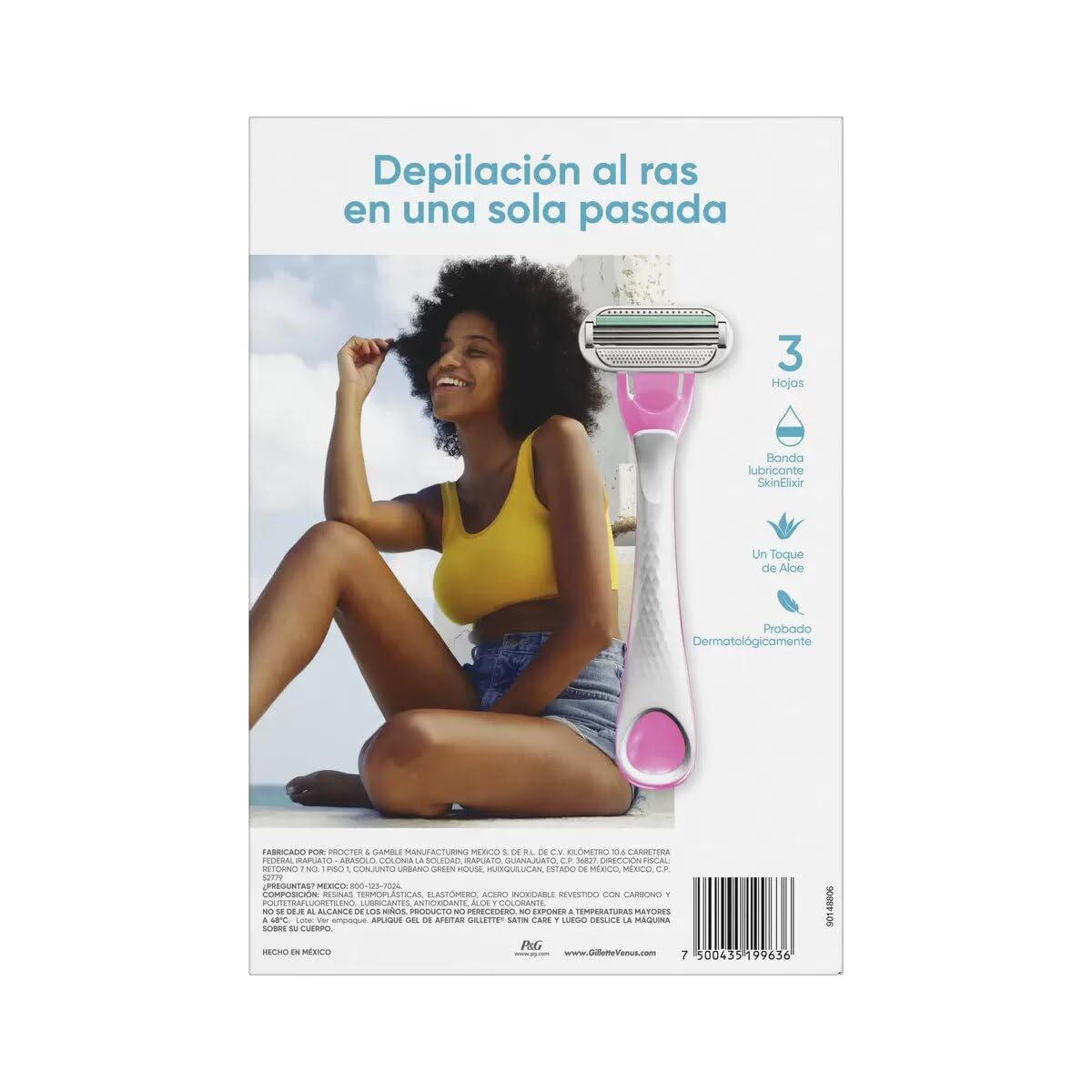 Gillette Venus Sensitive, 15 Rastrillos para Piel Sensible. Rosa, Contemporáneo, Mujeres con piel sensible
