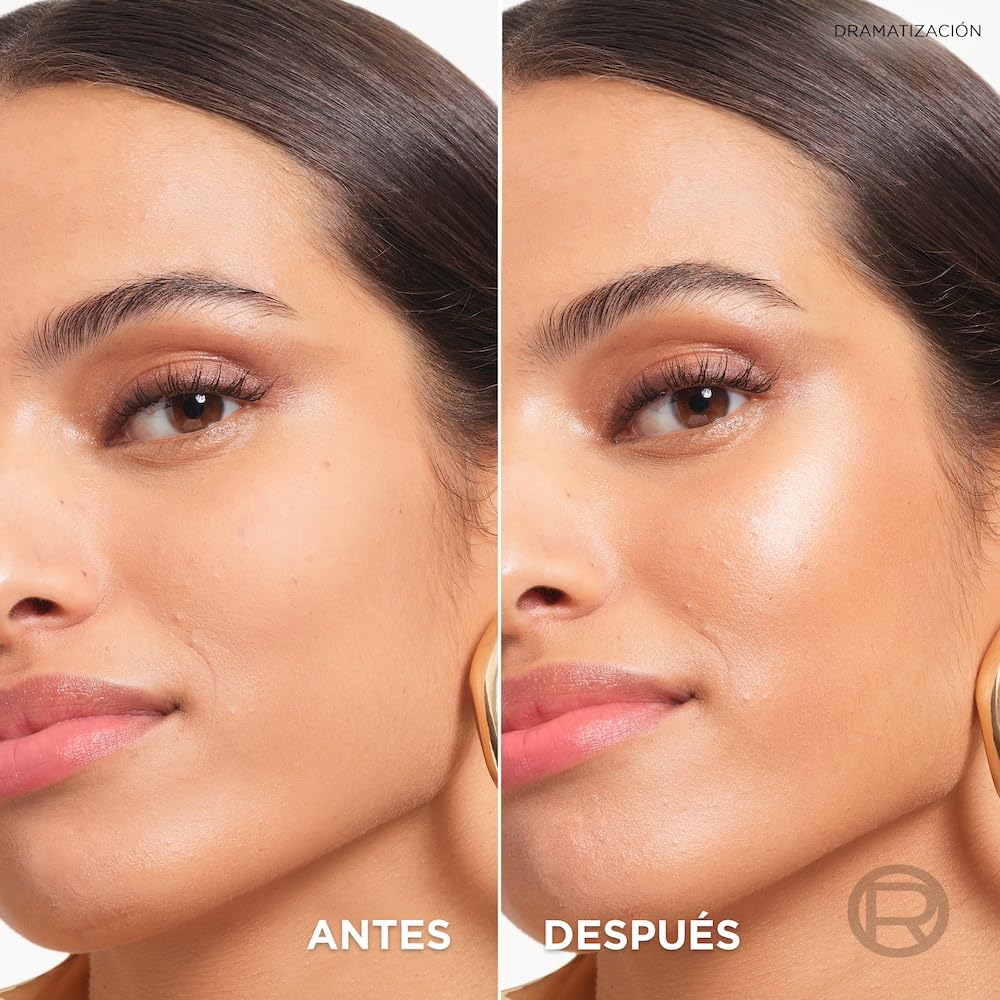 L'Oréal Paris Lumi Glotion iluminador de maquillaje hidratante, tono Fair Glow 901, 40ml - Glow enhancer para piel glowy natural, highlighter, hidrata e lumina rostro y cuerpo