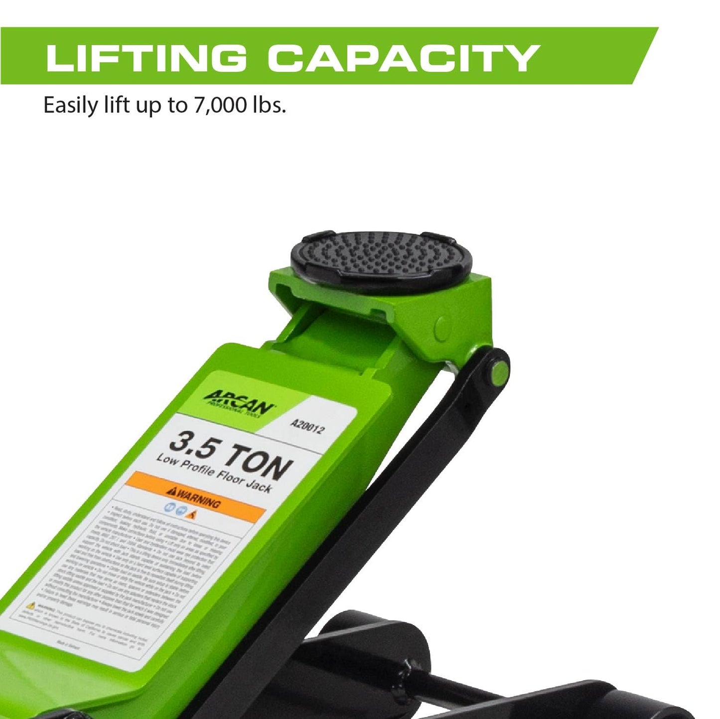 ARCAN Tools - Gato de Piso de Acero de Perfil bajo de 3.5 toneladas (A20012)