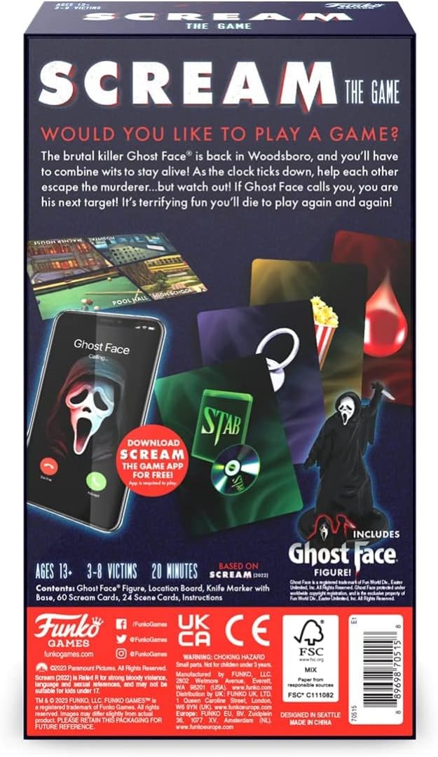 FUNKO GAMES Scream The Game - Juego de mesa para 2-4 jugadores, a partir de 13 años