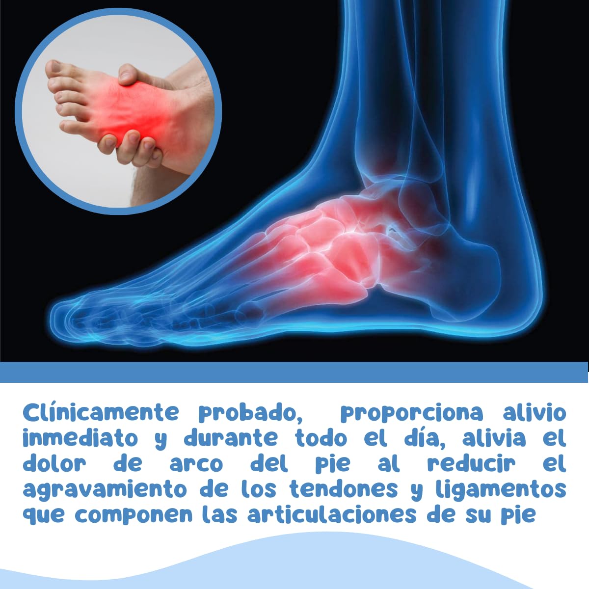 Plantillas Ortopédicas VERALY.MX Silicon Pie Pronador Imanes para Corrector de Supinación y Pronación