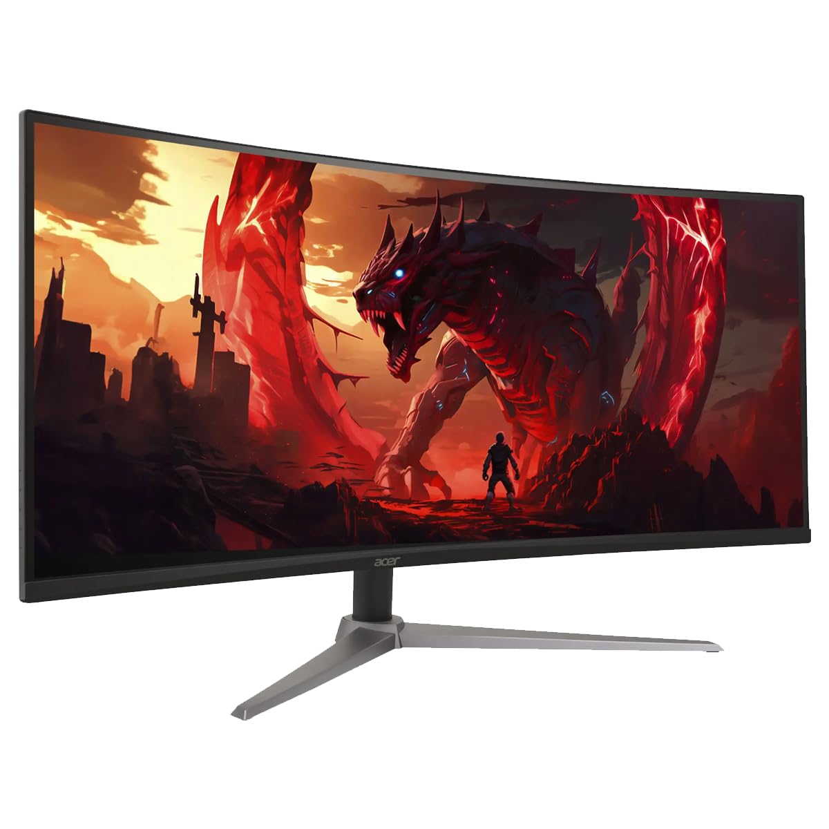 acer Monitor Nitro Gaming 34” Curved QHD 180HZ 1MS 21:9 HDR10 FREESYNC Premium ED340CU SBMIIPX