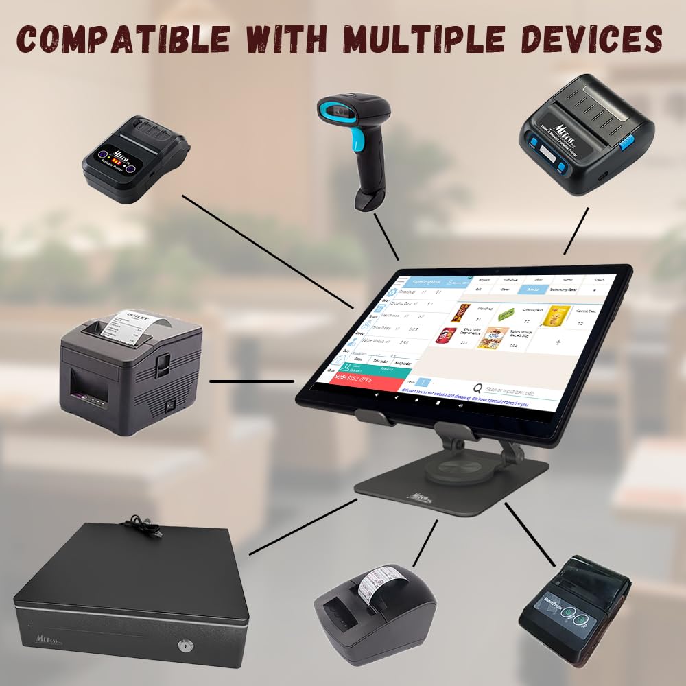 Tablet de Caja Registradora Móvil MRBOSS 10.1 Pulgadas con Impresora Portátil Integrada
