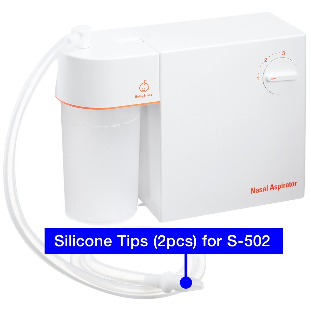 Puntas de Silicona 2 Paquetes BabySmile Nasal Aspirator Blanca