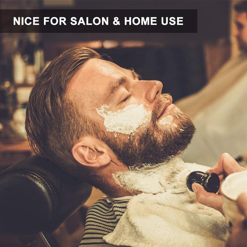 Juego de herramientas de afeitado para hombre con jabonera + cepillo de afeitado + soporte para cepillo + maquinilla de afeitar (4 cuchillas reemplazables), kits de afeitado para hombres, gran opción de regalo para tu hombre, marido, padre o hermano
