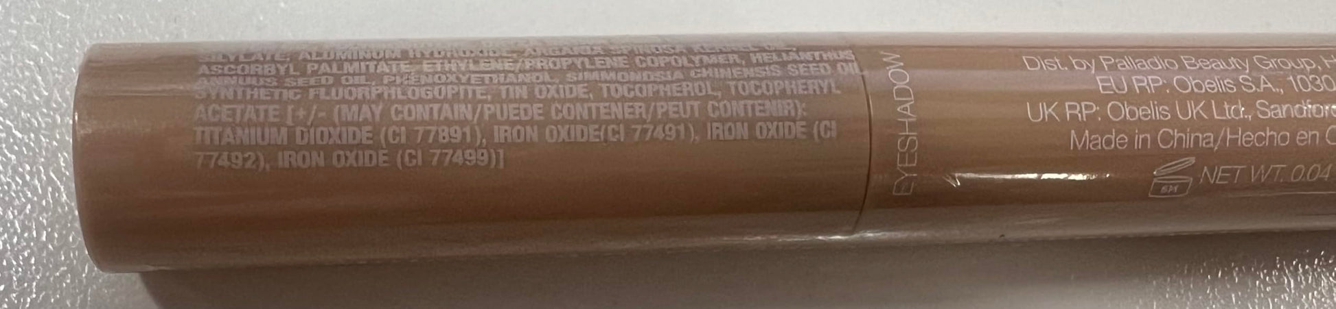 Palladio Barra de sombra de ojos impermeable con esponja mezcladora, aplicación duradera y sin esfuerzo, Champagne Shimmer