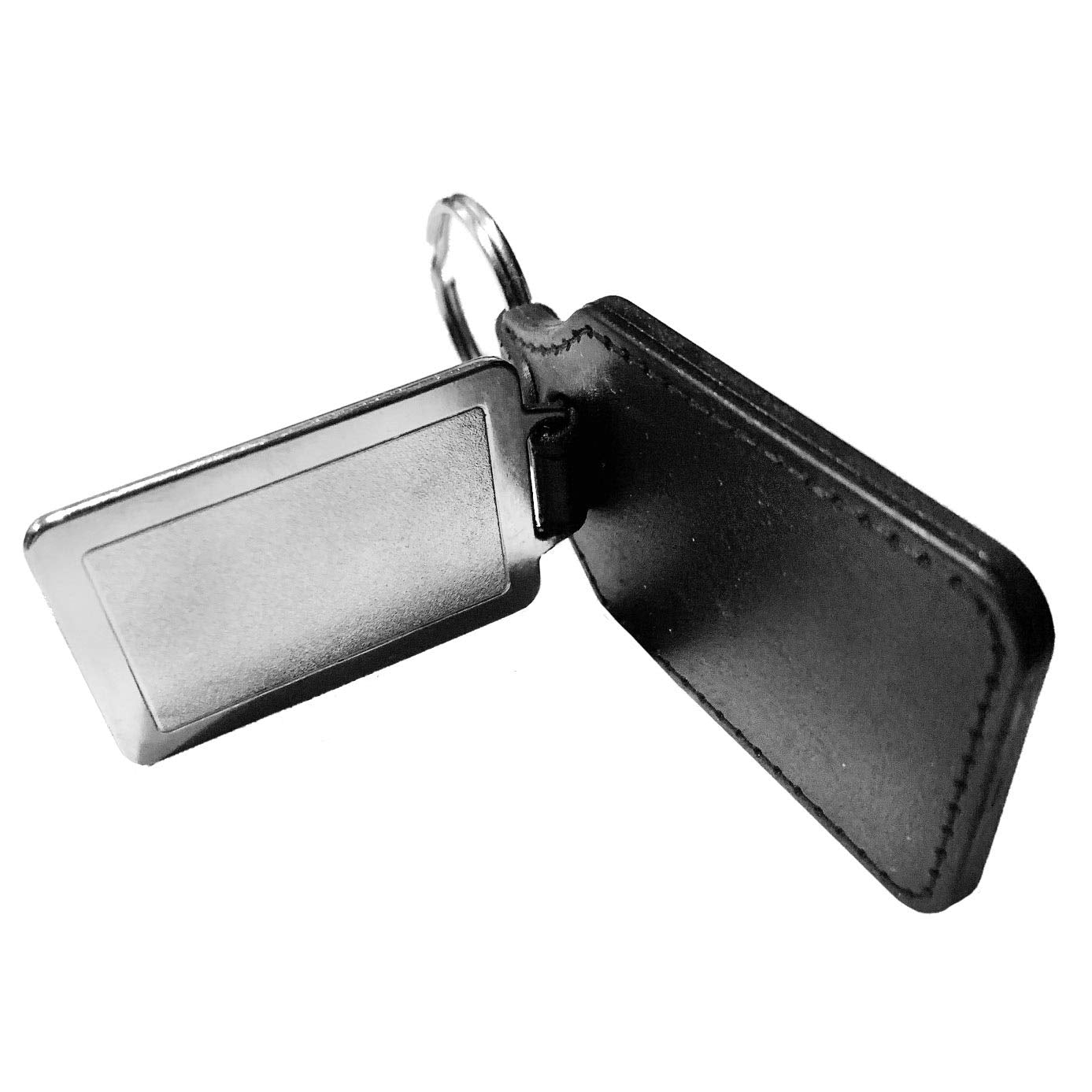 Brotherhood Subdued Black and White American Flag Keychain Key Holder Key Ring For Men Heavy Duty Car Keyring For Men and Women