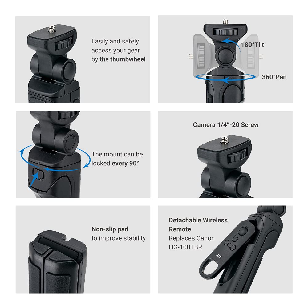 Trípode de Video Inalámbrico Bluetooth para Canon EOS y PowerShot con Agarre Remoto