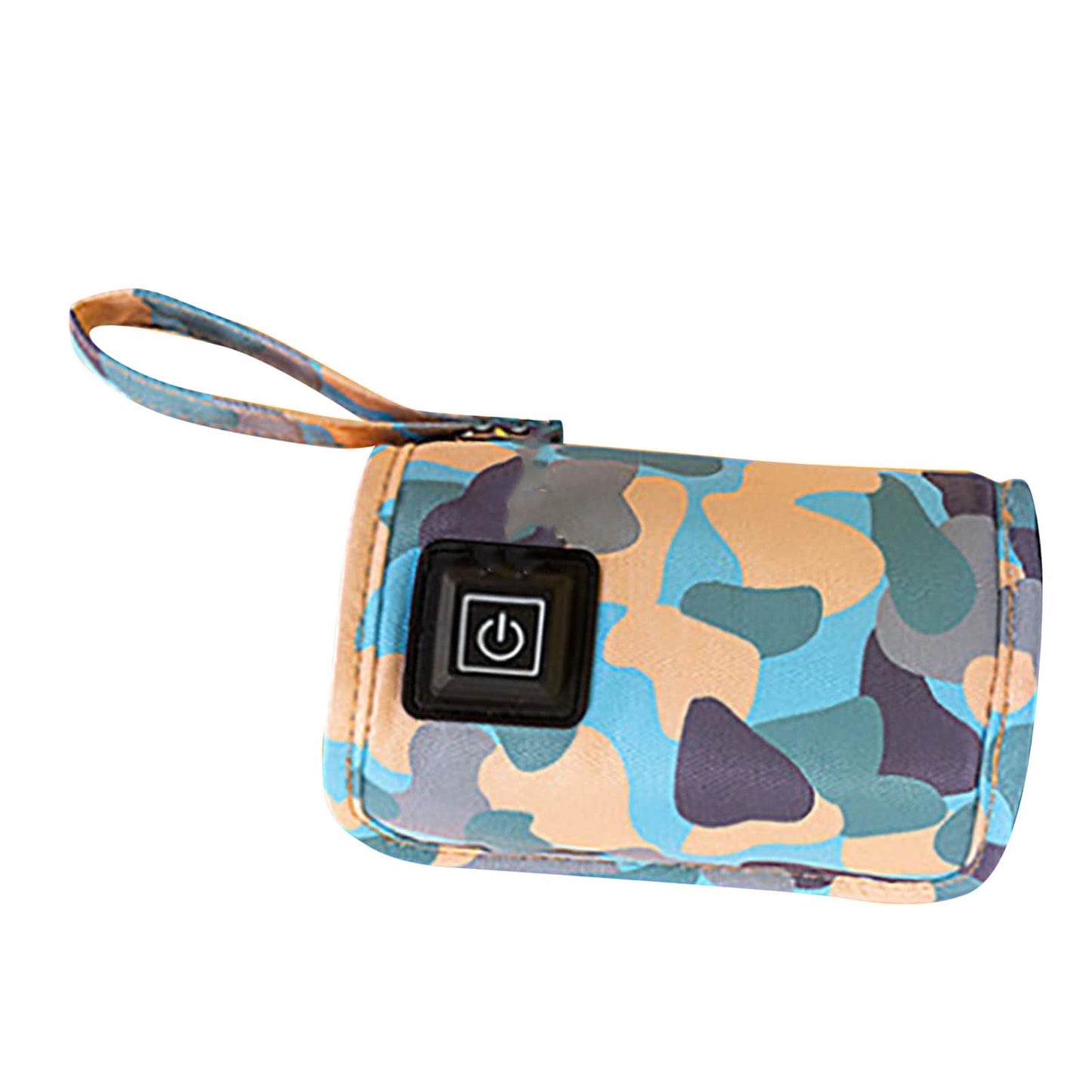 Bolsa térmica para biberones de bebé, con USB, tamaño ajustable, portátil, para exteriores, 5 V, 2 A, color azul