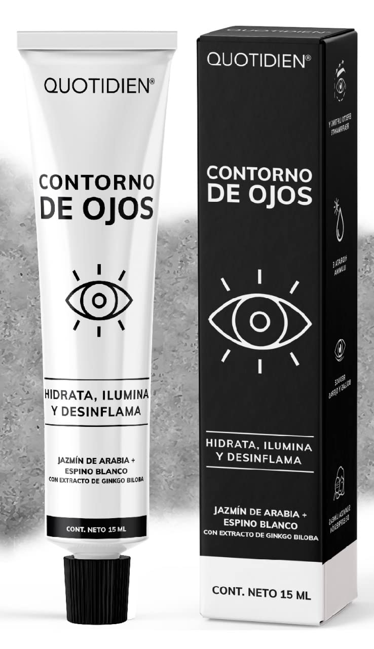 Contorno de Ojos en Gel-Hidratación y luminosidad- Atenúa Líneas de Expresión - Refresca y energiza tus ojos- Ligero y Rápida absorción- Sin fragancia-Sin parabenos- SkinCare-Todo Tipo de Piel | 15ml