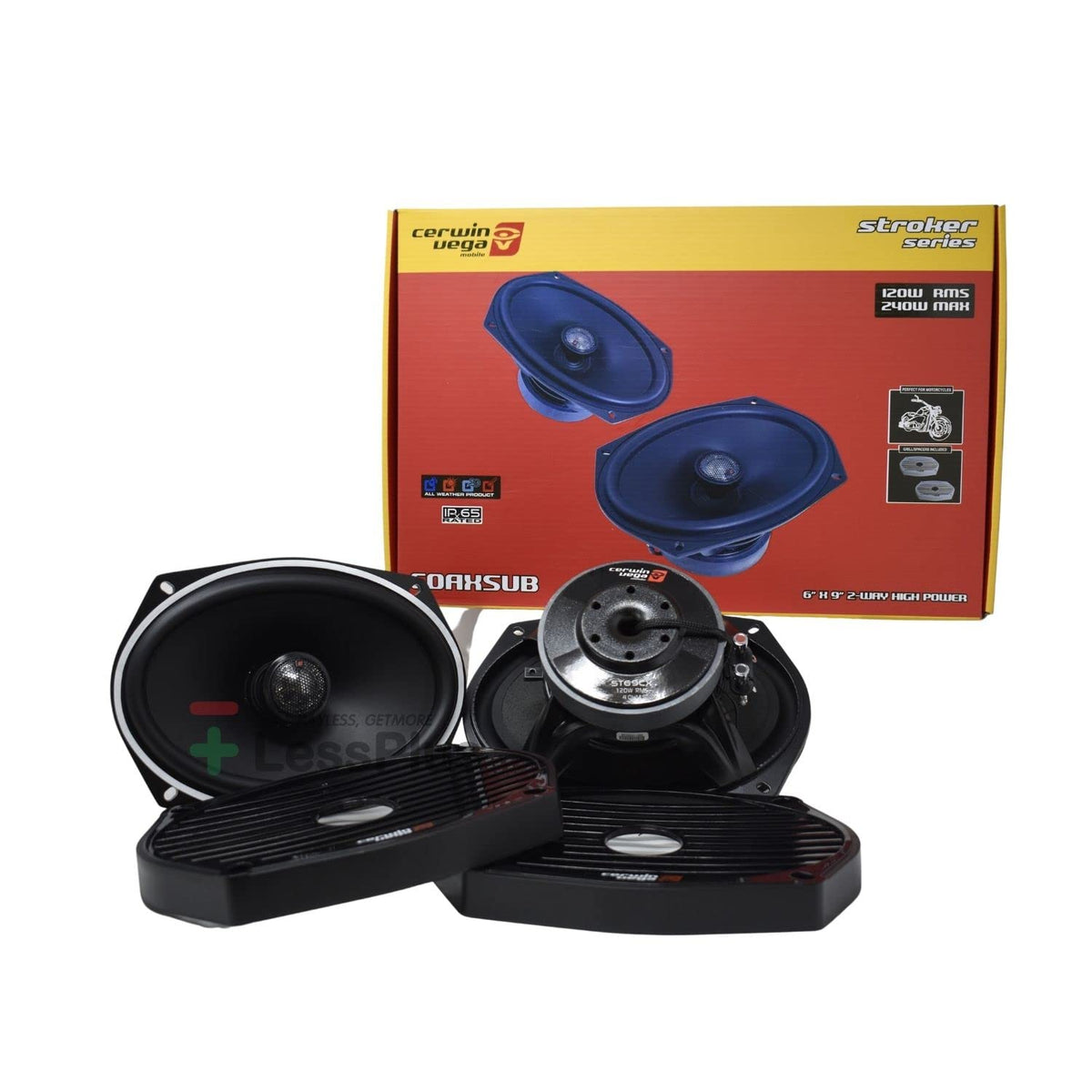 Altavoces Coaxiales Cerwin-Vega ST69CX Negro 250W MAX 125W RMS Marinos