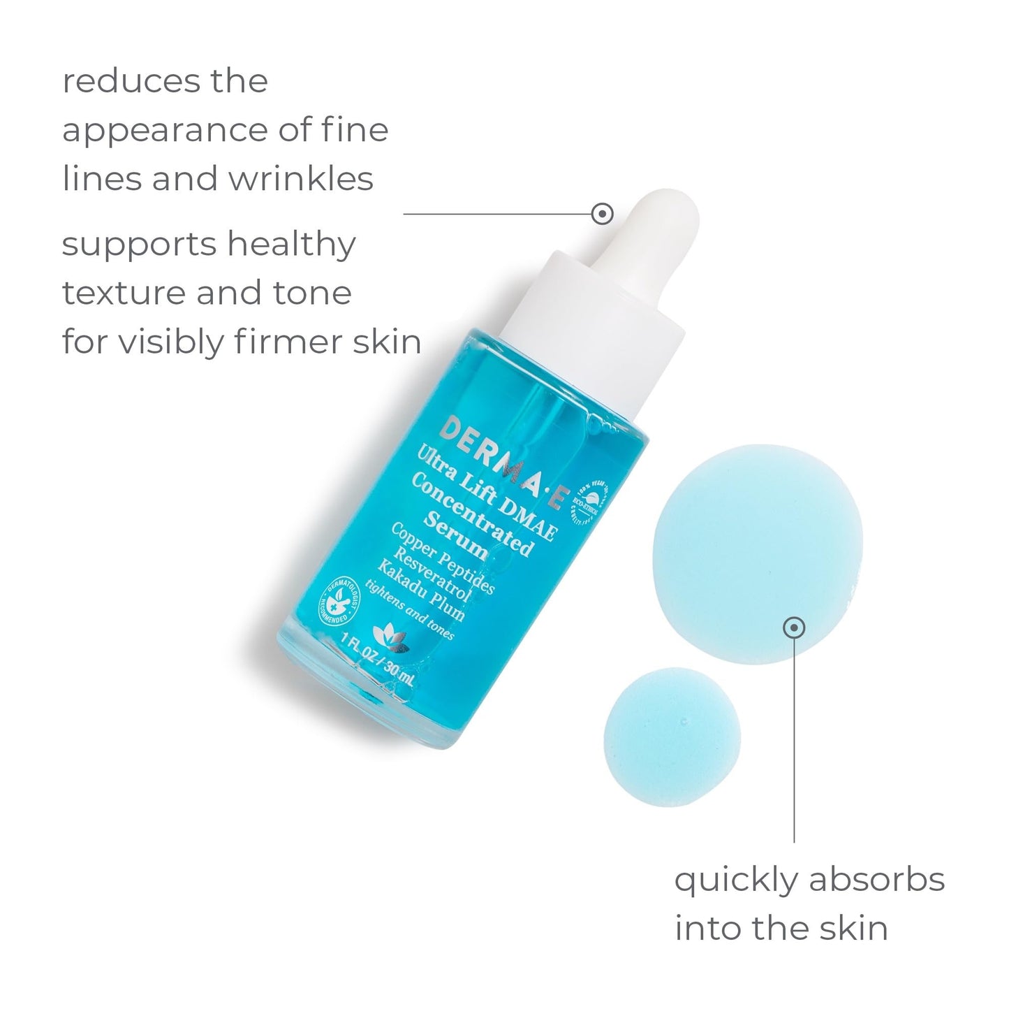 Derma-e Ultra Lift Dmae Concentrated Serum Unisex 1 Oz, 1 09/24/2021, 1 ounce